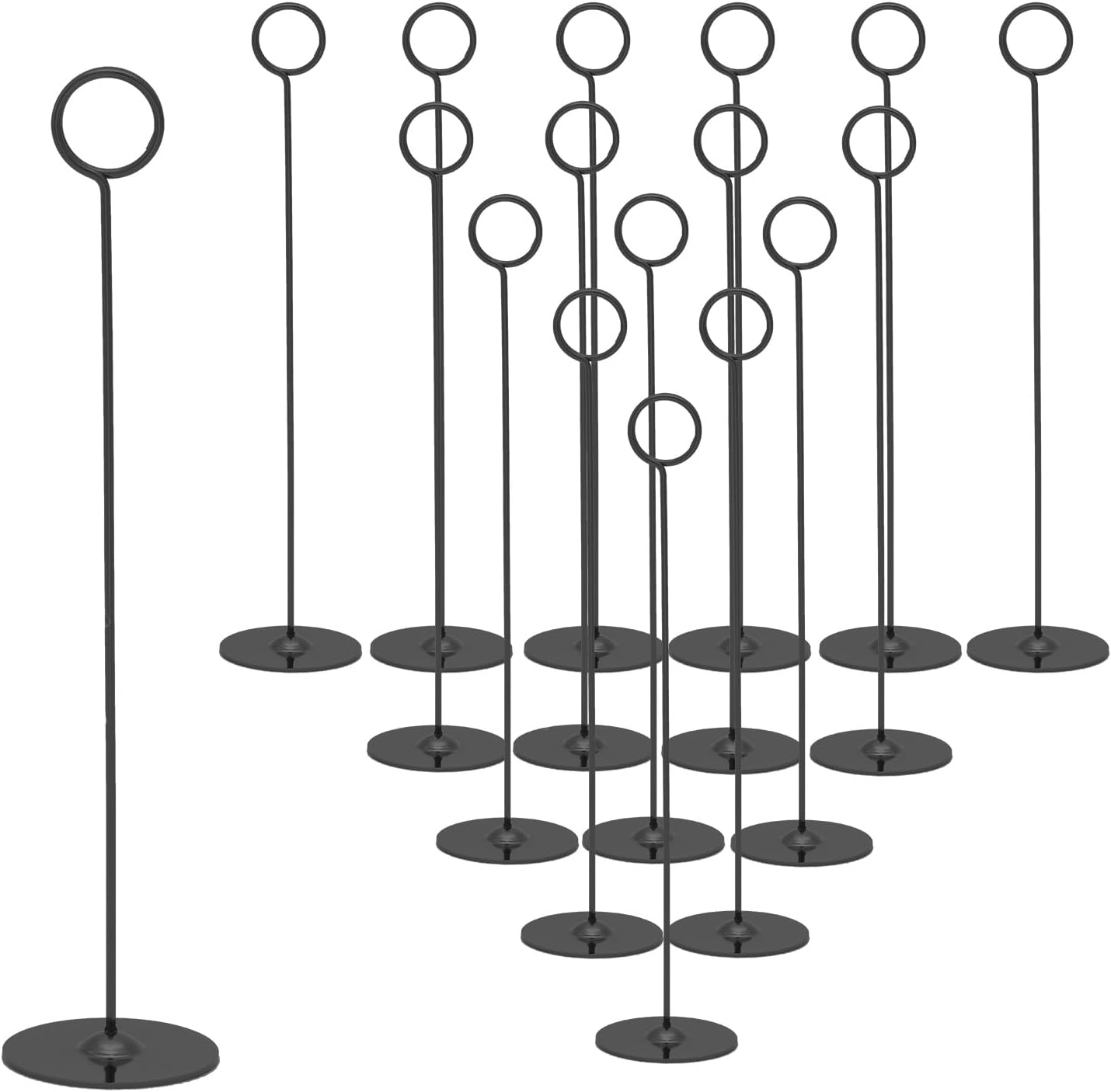 Urban Deco 16 Piece Table Number Holders Set Black