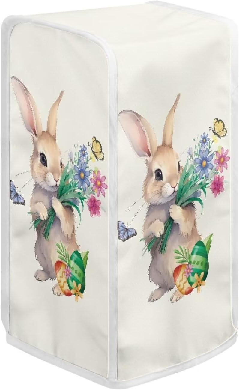 Easter Bunny Flower Can Opener Dust Cover