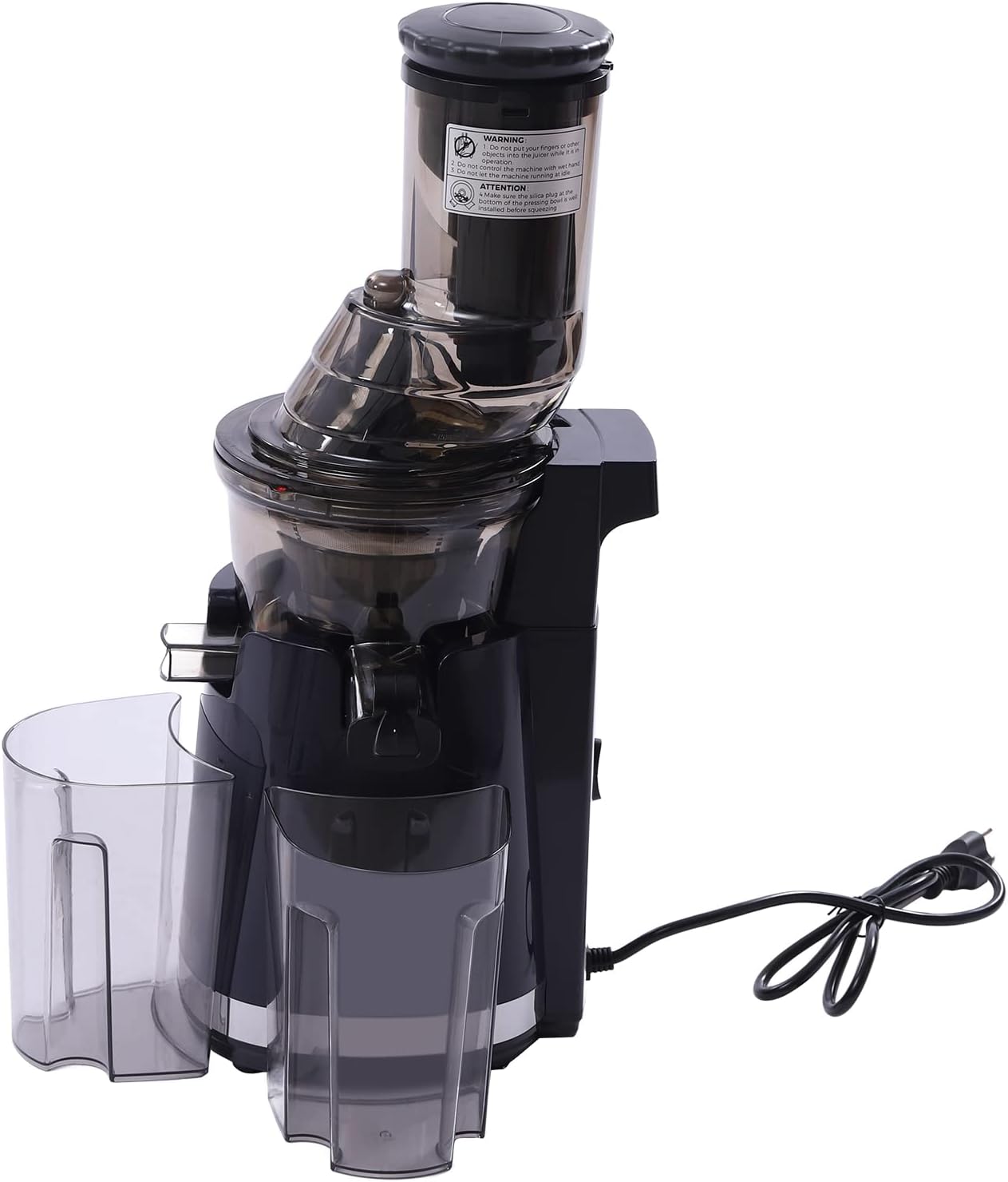 High Power Masticating Juicer with Large Feed Chute