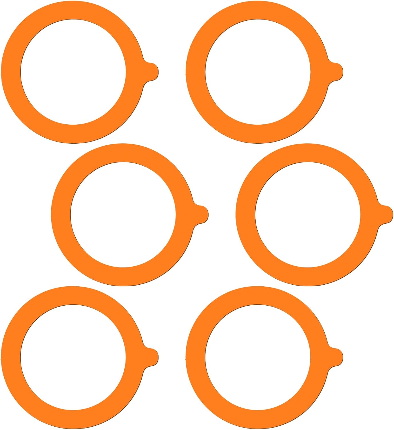 Molain 6Pcs Rubber Seals Rings for Glass Jars