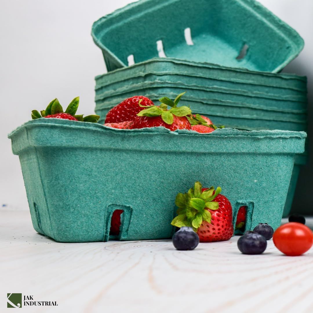 25 Pack Large Vented Berry Basket - Eco-Friendly Food Containers