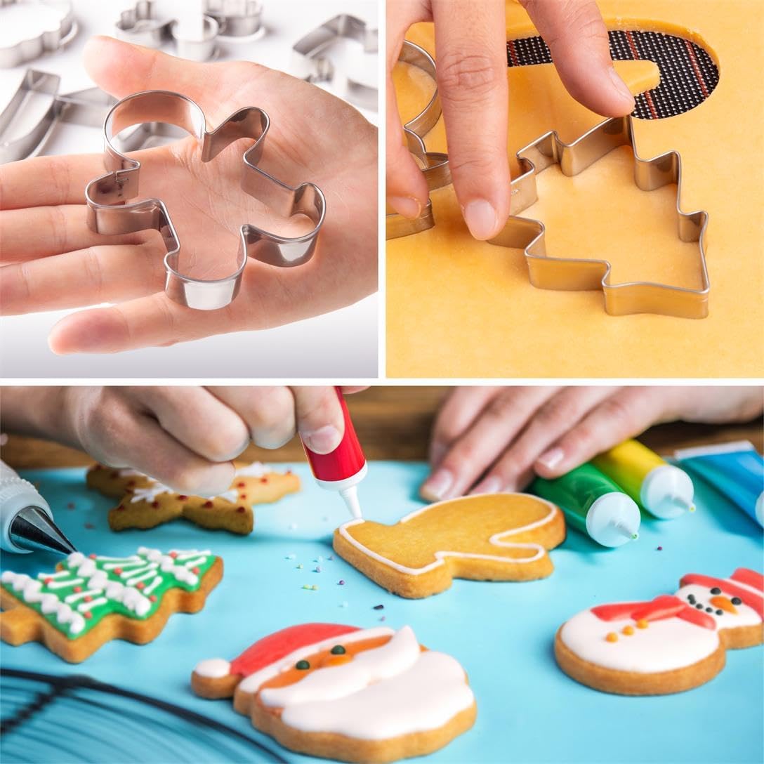 Wmtidene Christmas Cookie Cutters Set of 9