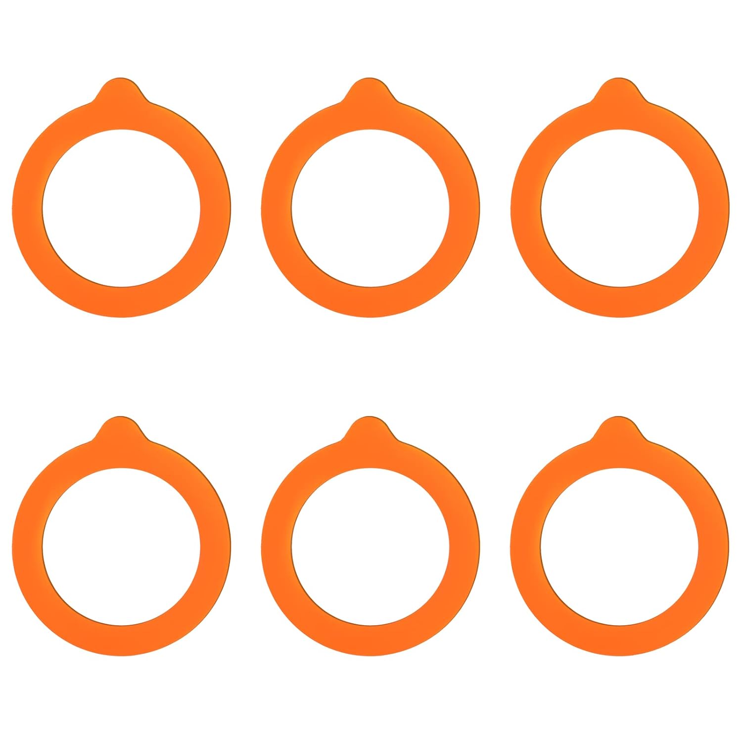 6pcs Silicone Gasket Seals for Mason Jars