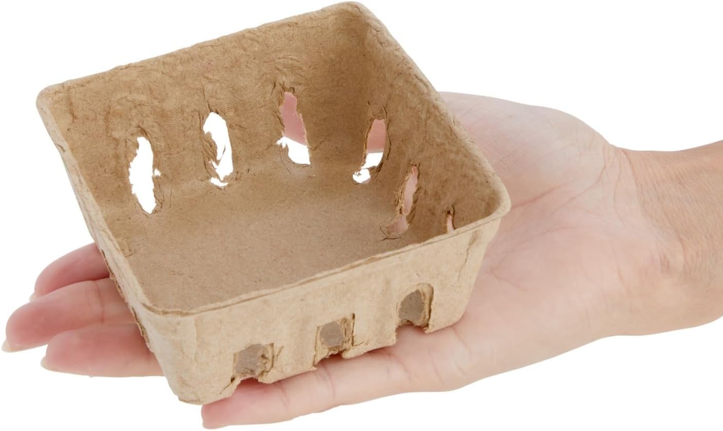 Juvale Pulp Fiber Berry Baskets 4x4x181 In Set of 60