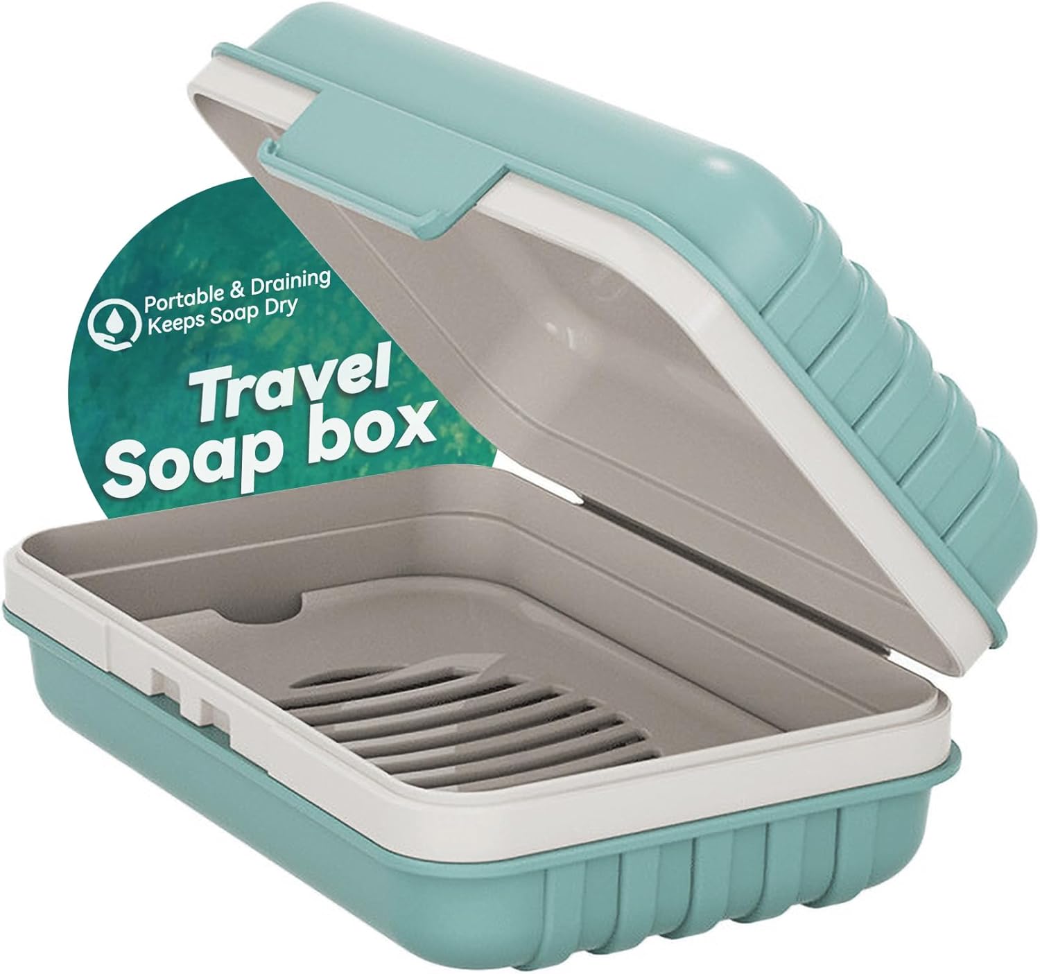Travel Soap Holder with Lid - Leakproof Drainage