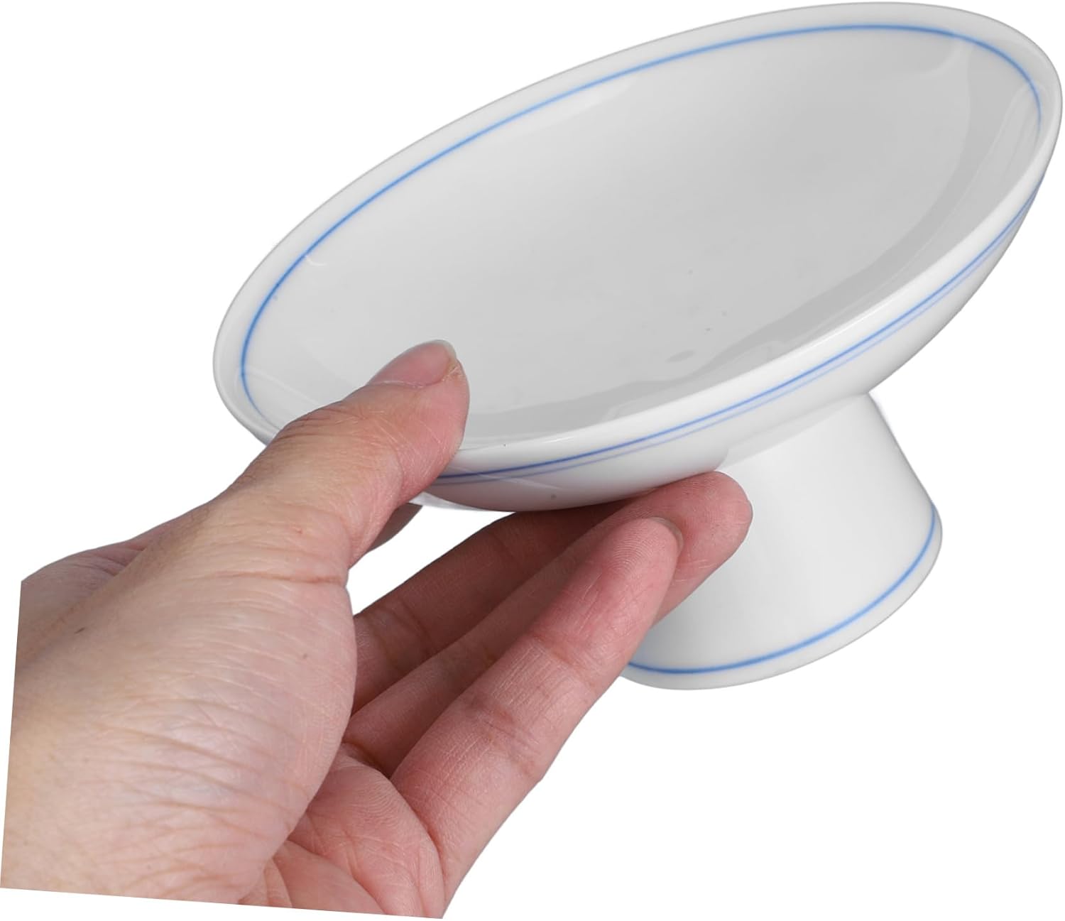 LIFKOME Tall Fruit Plate with Footed Pedestal