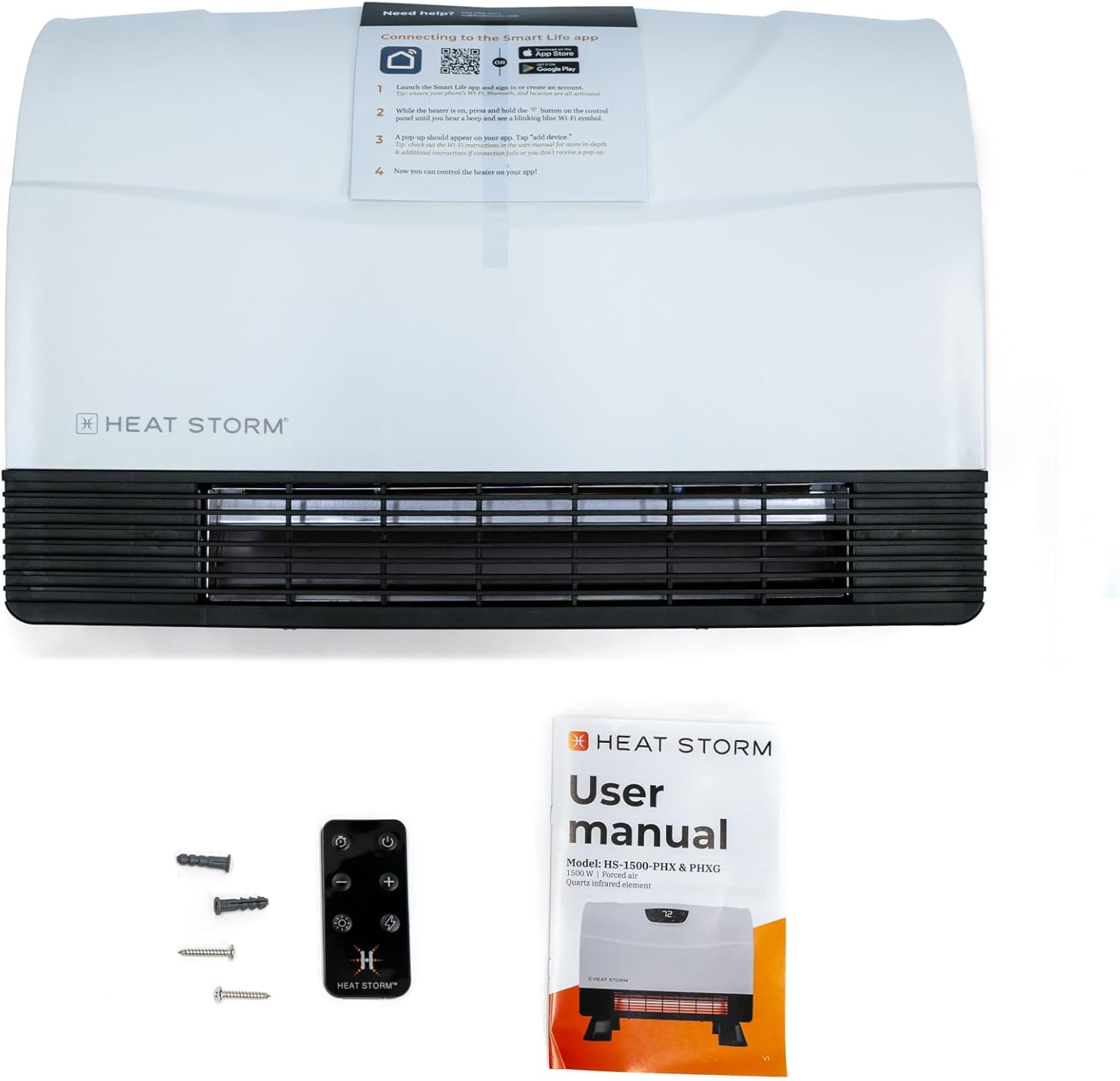 Heat Storm HS-1500-PHX-WIFI Infrared Wall Heater