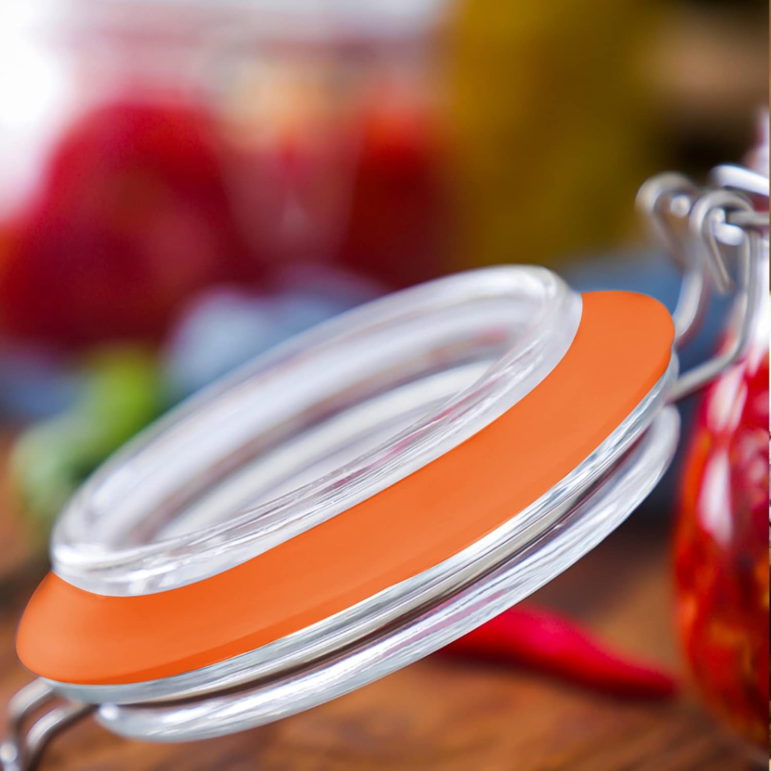 6pcs Silicone Gasket Seals for Mason Jars