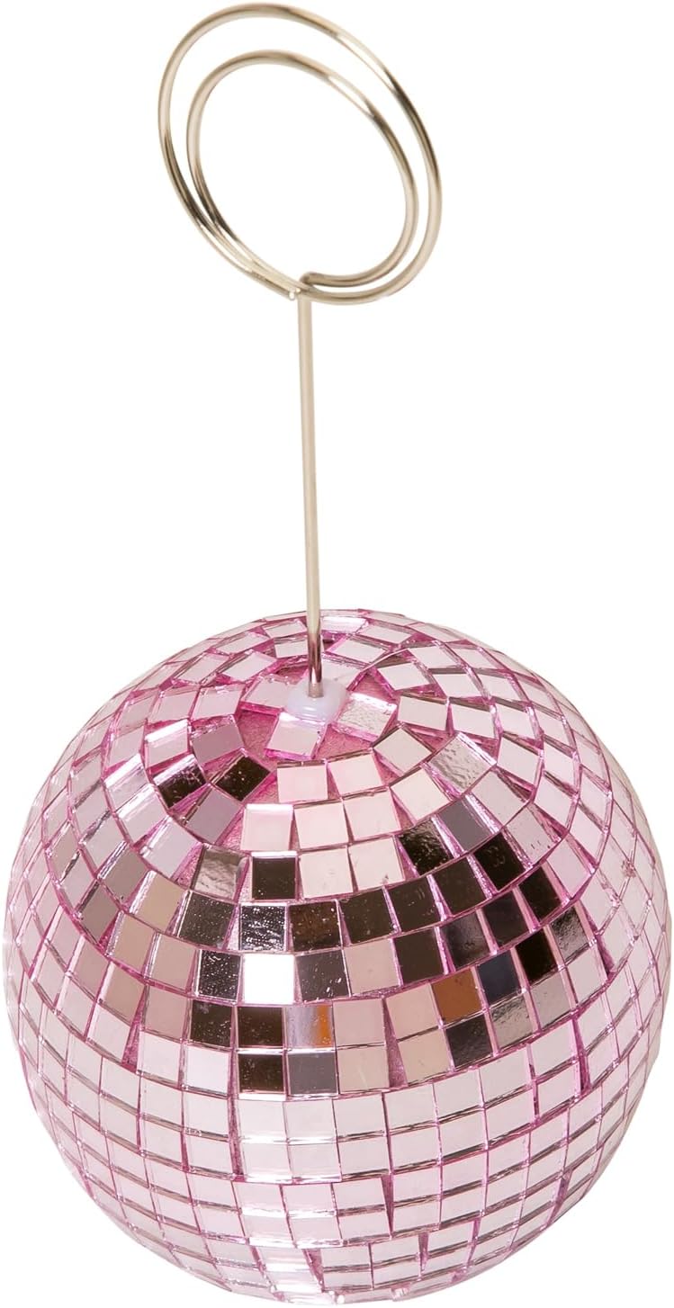 Concepts Pink Disco Ball Clip Photo Holder