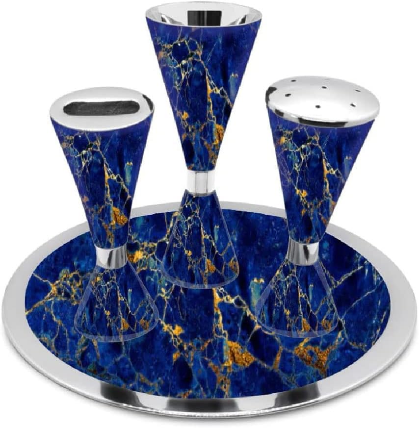 Elegant Havdalah Set with Kiddush Cup and Tray