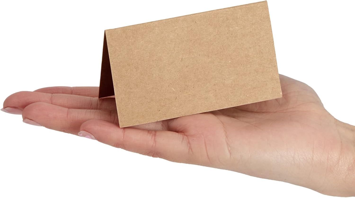 Juvale 200 Pack Brown Kraft Place Cards for Table Settings