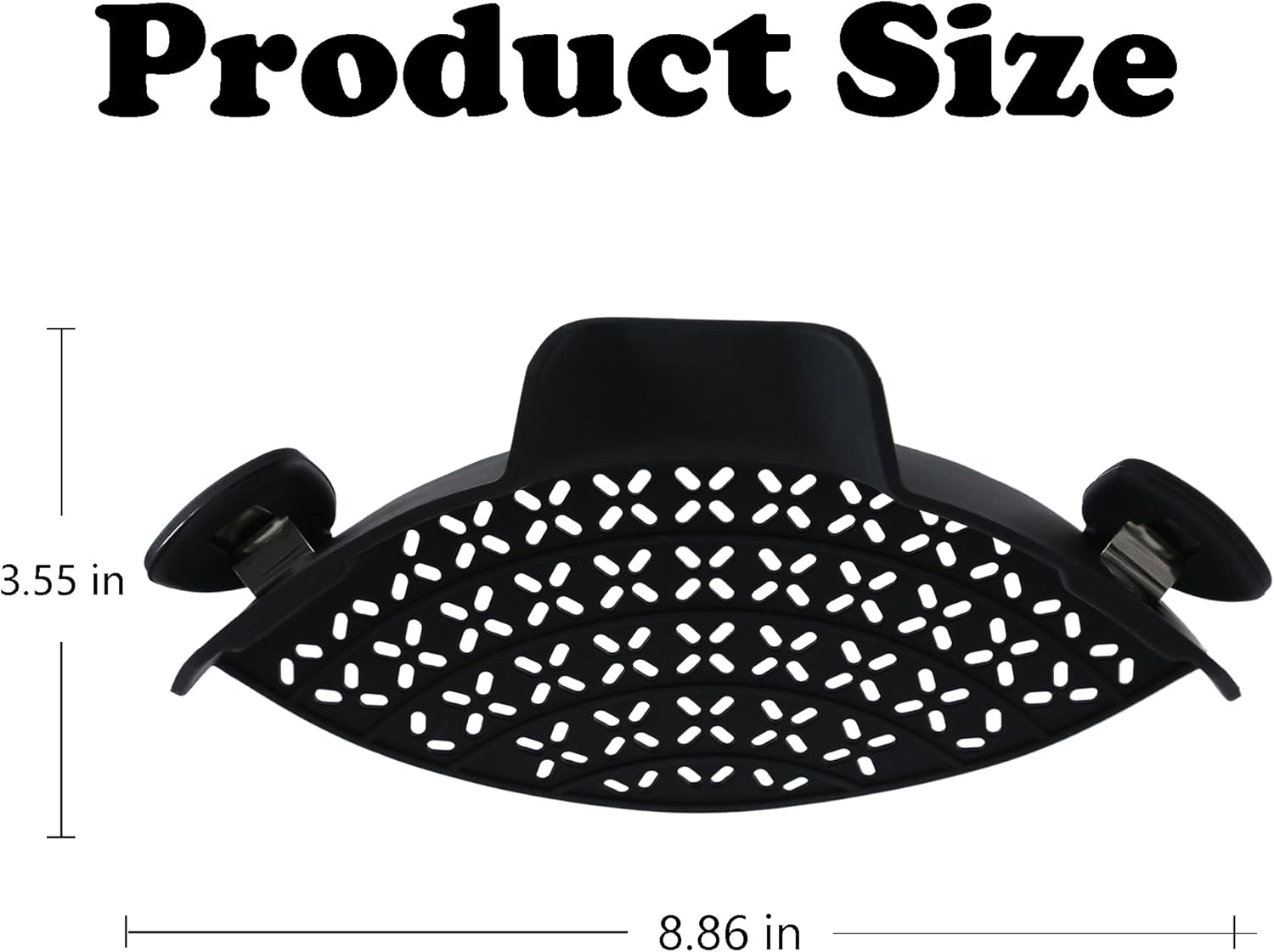 RIGORIZE Clip On Strainer Silicone for Pots and Pans