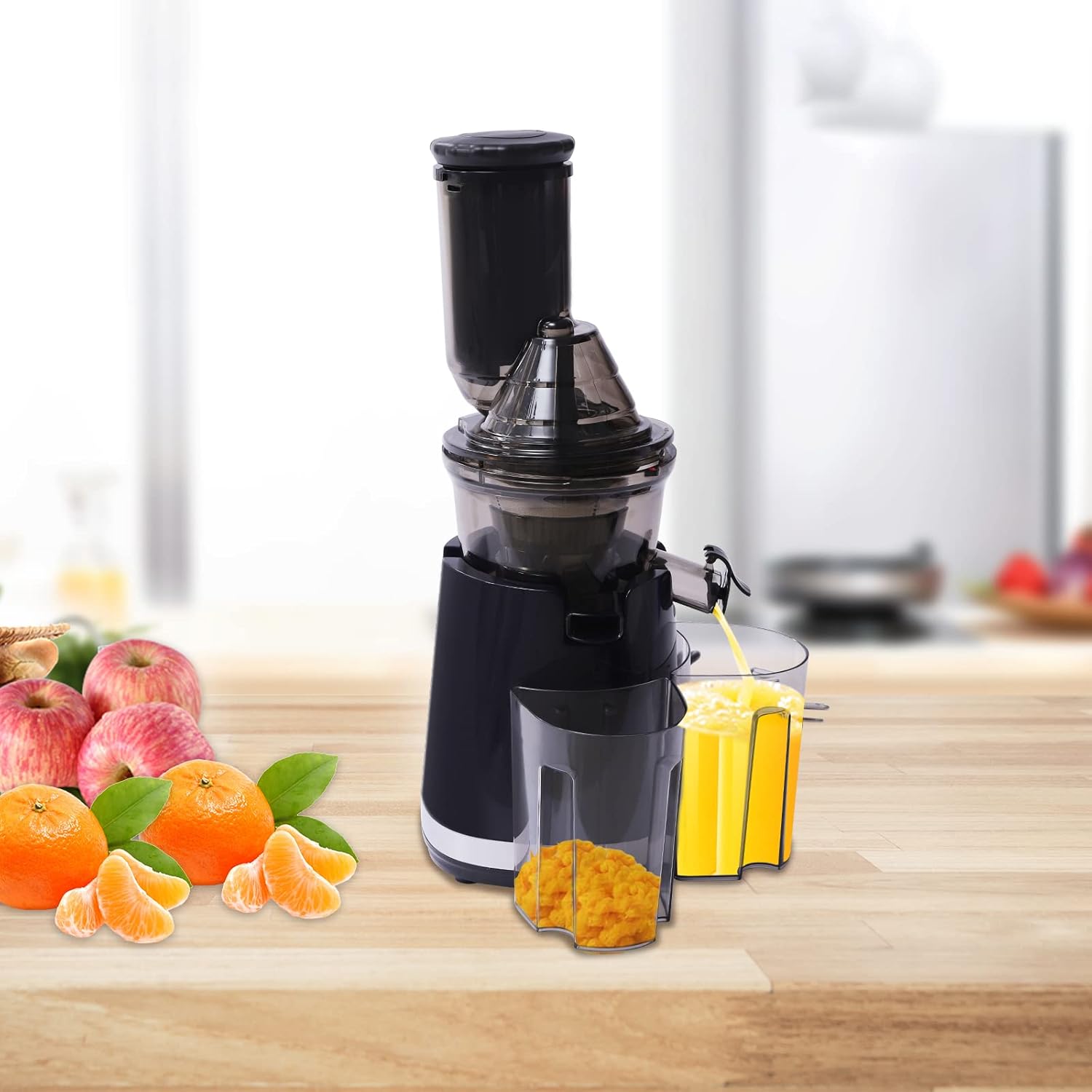 High Power Masticating Juicer with Large Feed Chute