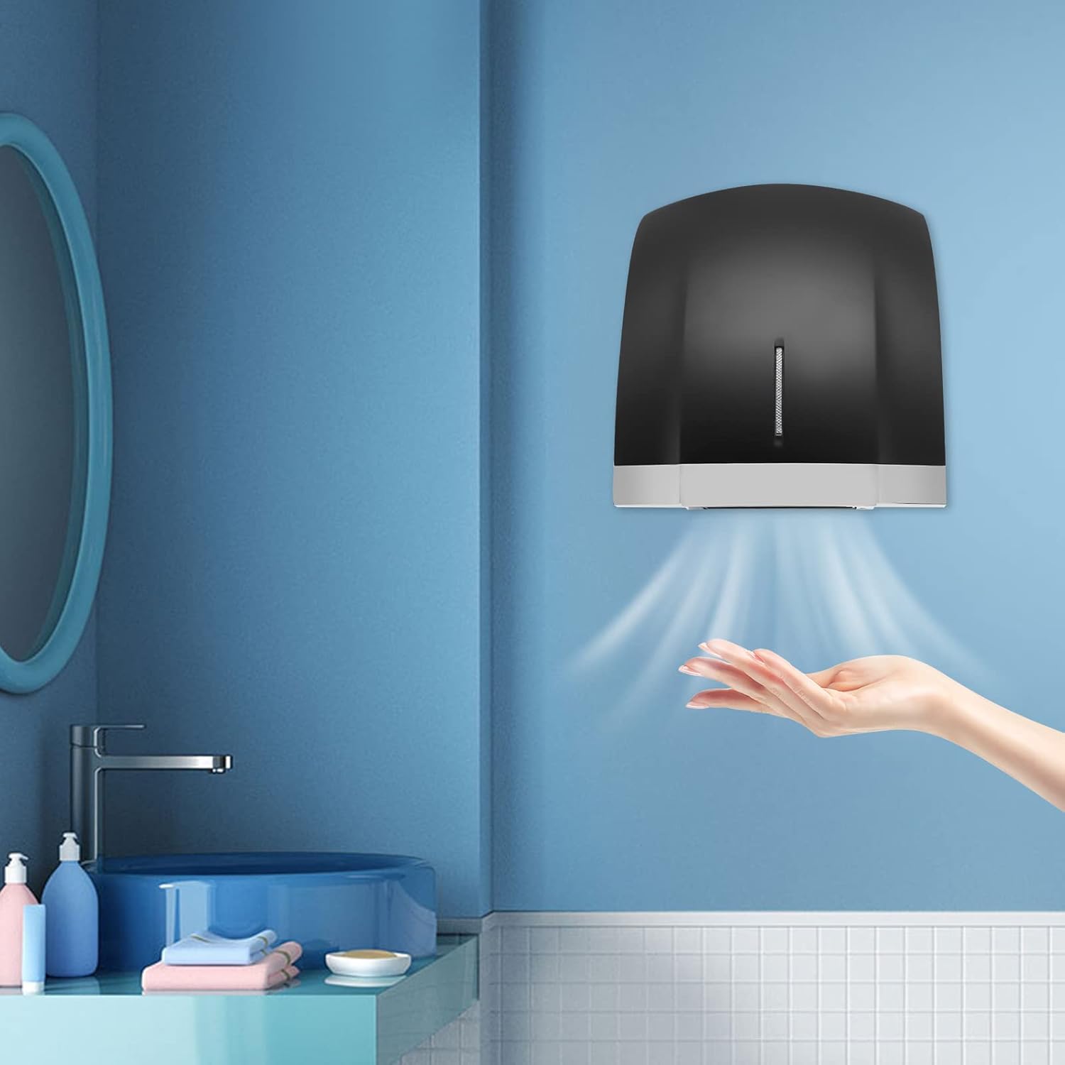 Gdrasuya10 1800W High Speed Hand Dryer for Bathroom