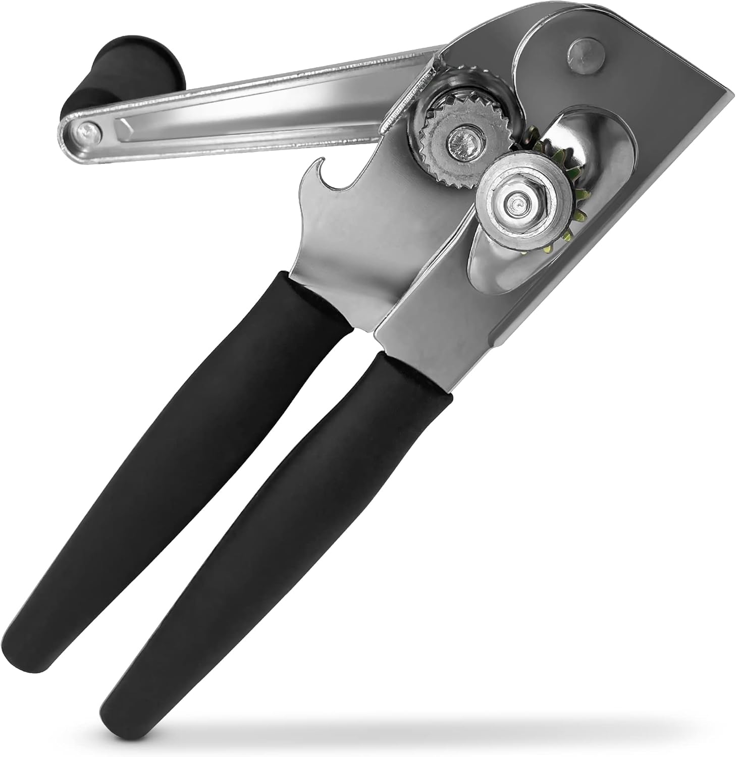 Sleekitch Heavy Duty Manual Can Opener With Bottle Opener Hook