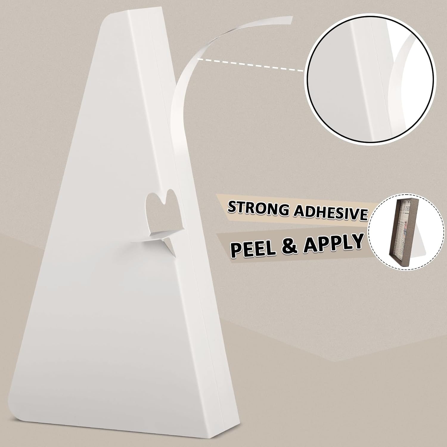 100 PCS 5 Inch Self Stick Cardboard Easel Backs