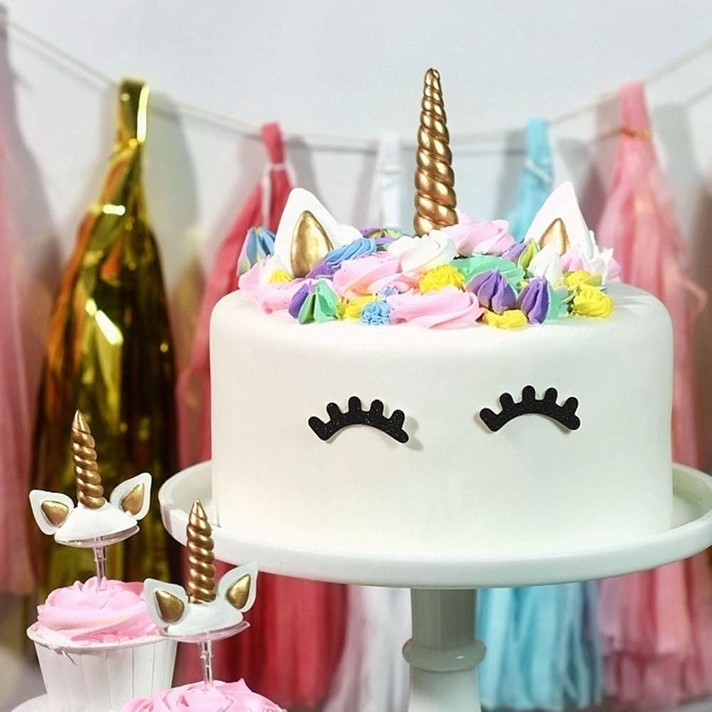 9625321410 Unicorn Cake Topper Set of 5