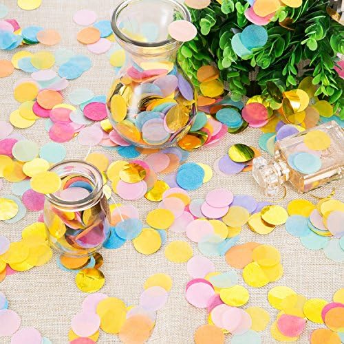 Outus 1 Inch Multicolor Round Confetti 35oz