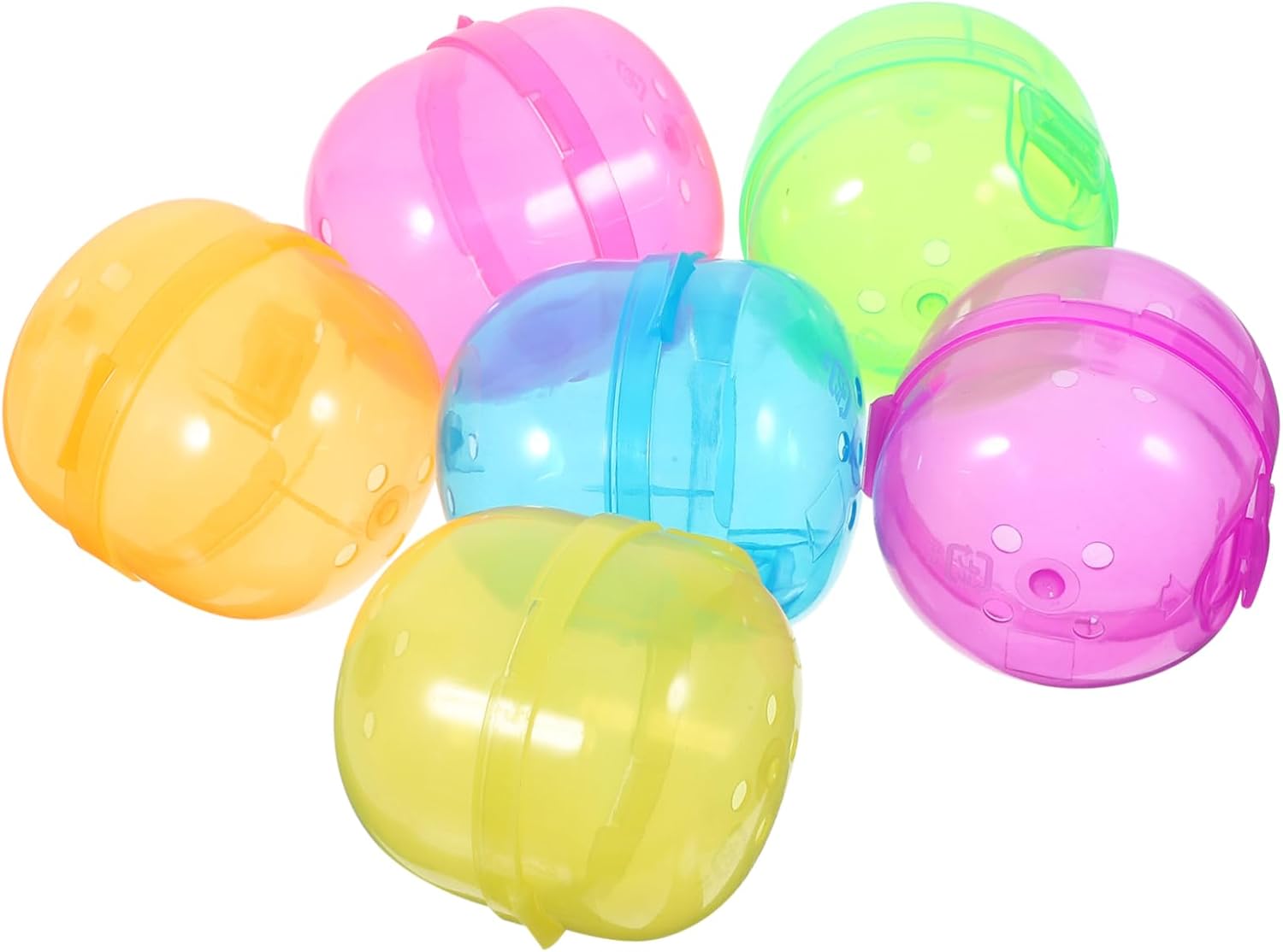 Mobestech 48pcs Sturdy Plastic Fillable Balls for Candy Packaging and Vending Machine