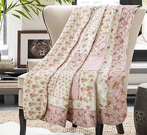 Cozyholy Fluffy Cotton Patchwork Quilt Full Queen