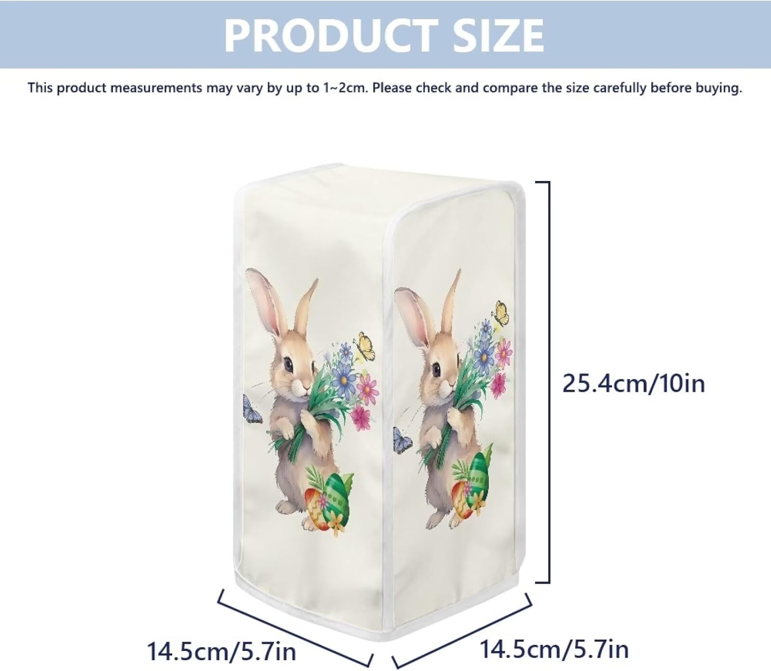 Easter Bunny Flower Can Opener Dust Cover