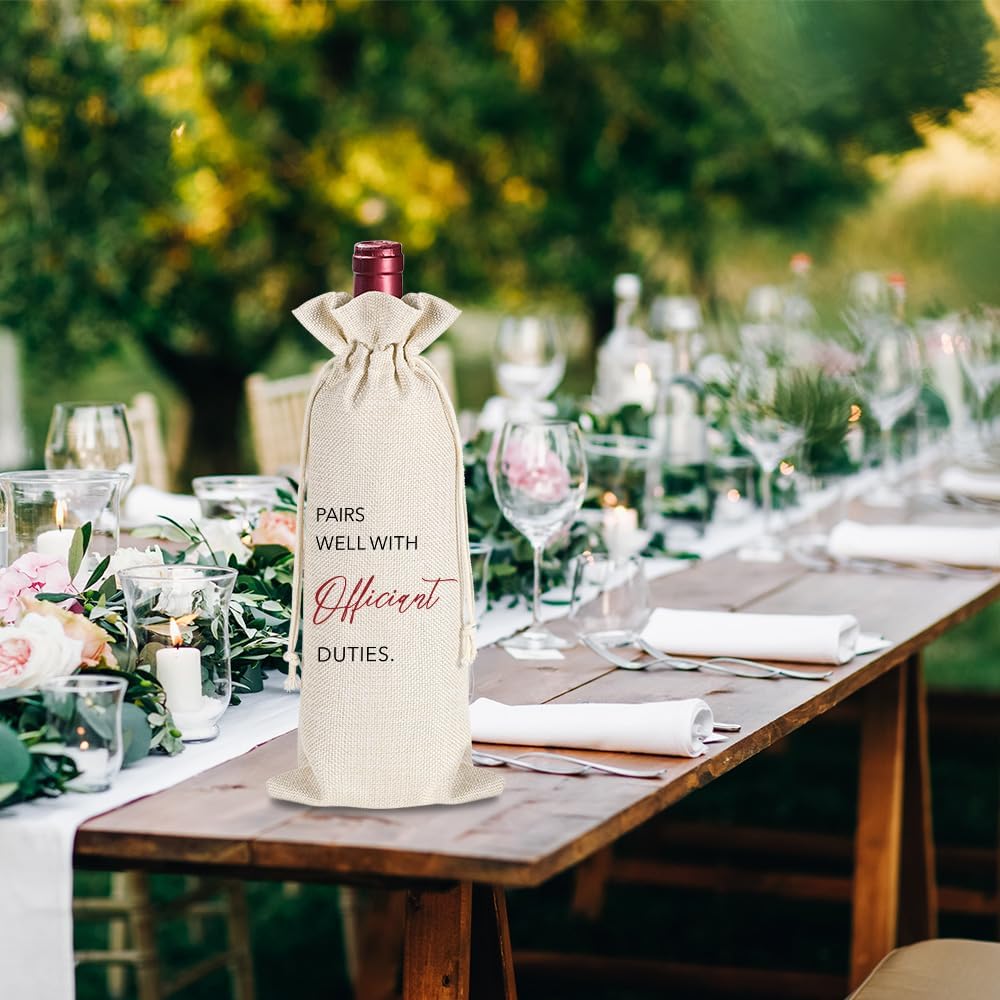 YAANUNULU Wine Bottle Bag with Greeting Card