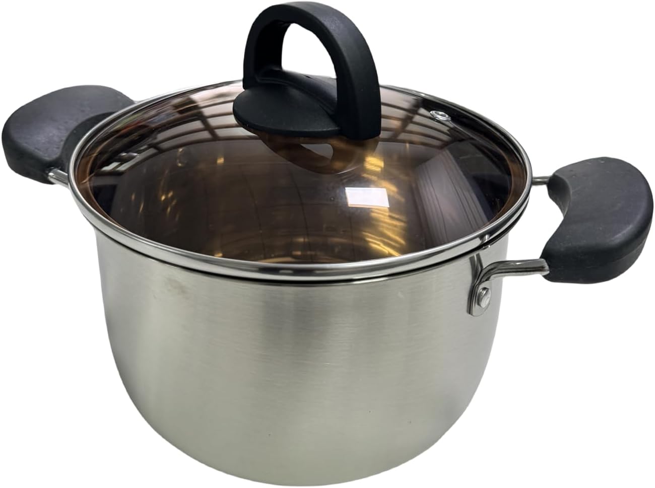 LadrfT Stainless Steel Stock Pot with Lid Medium Size