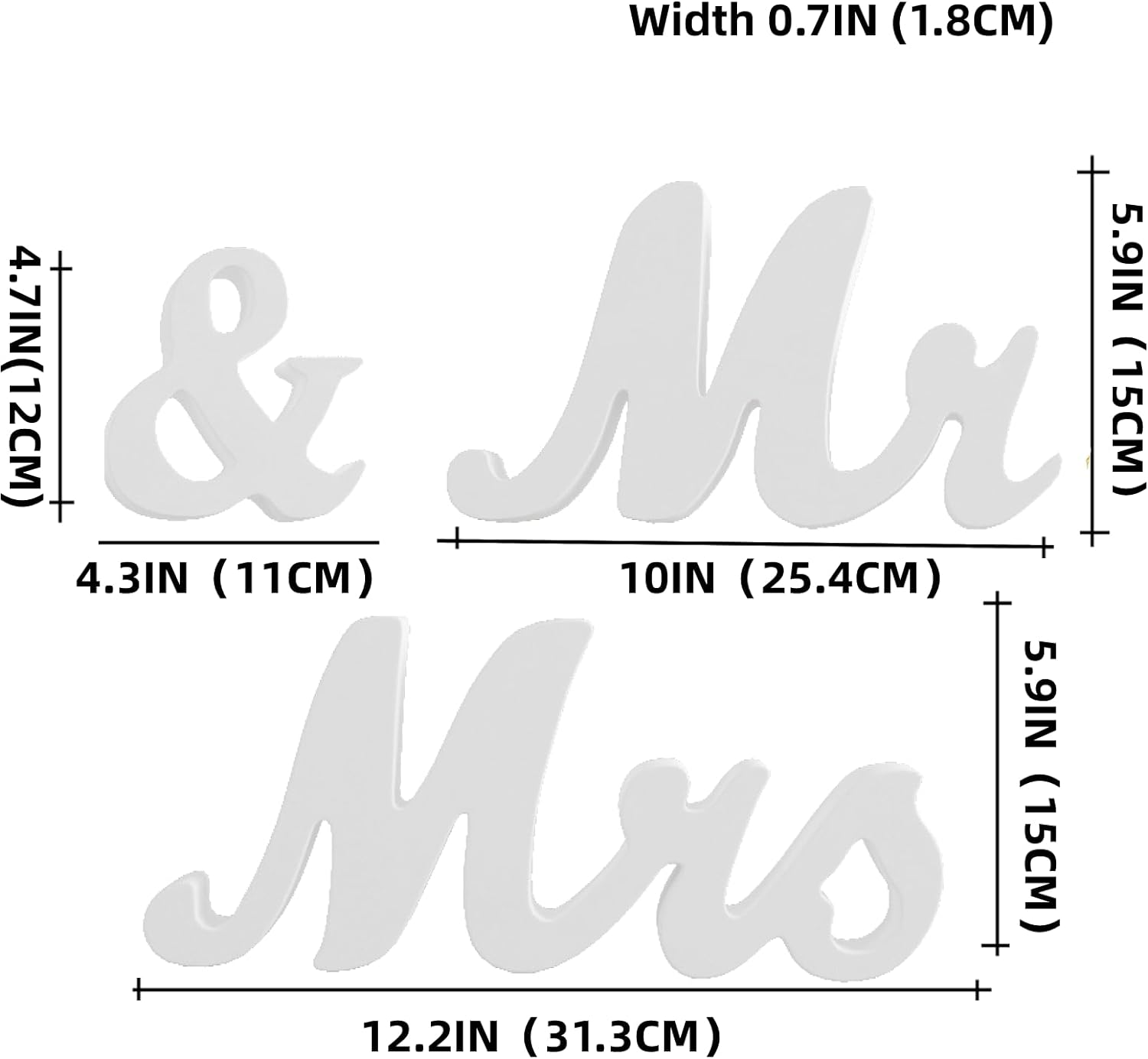 VIOPVERY Mr Mrs Wedding Sign with Banner Decorations