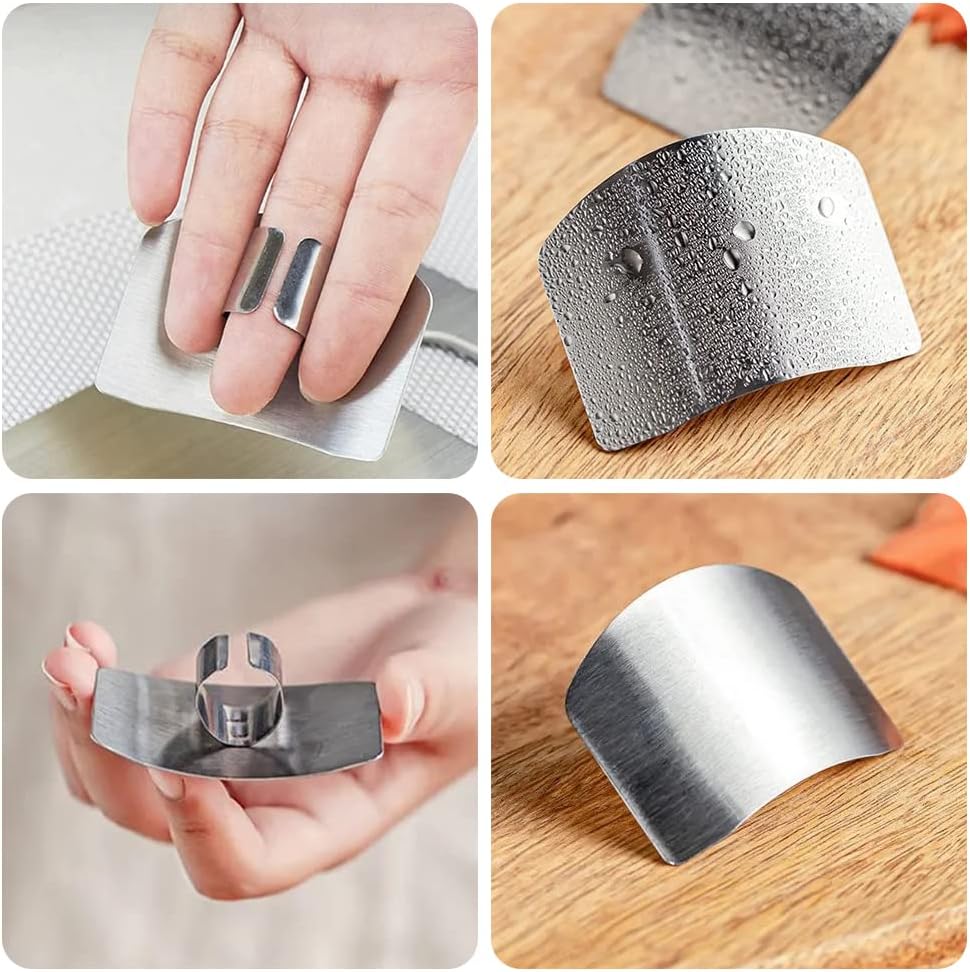 Stainless Steel Finger Guard 6 Pcs Safety Protector