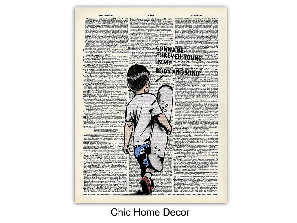 Banksy Inspired Wall Art Set - 6 Prints 8x10