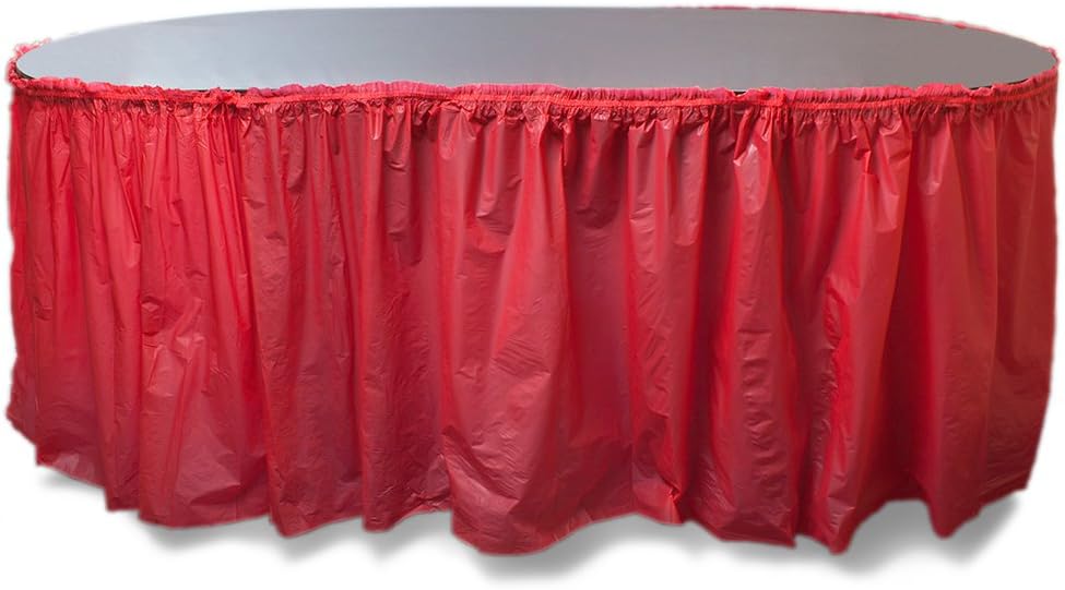 Pudgy Pedros 14 Reusable Plastic Table Skirt Pink