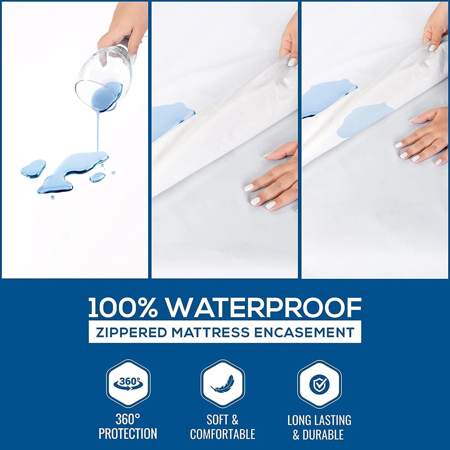 Utopia Bedding King Mattress Encasement Waterproof