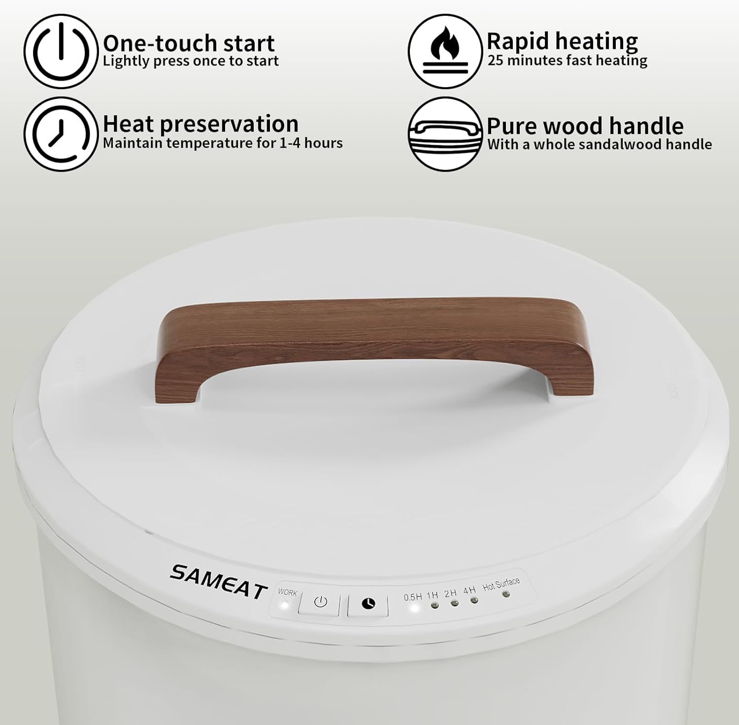 SAMEAT Heated Towel Warmer for Bath - 2 Towels Auto Shut Off