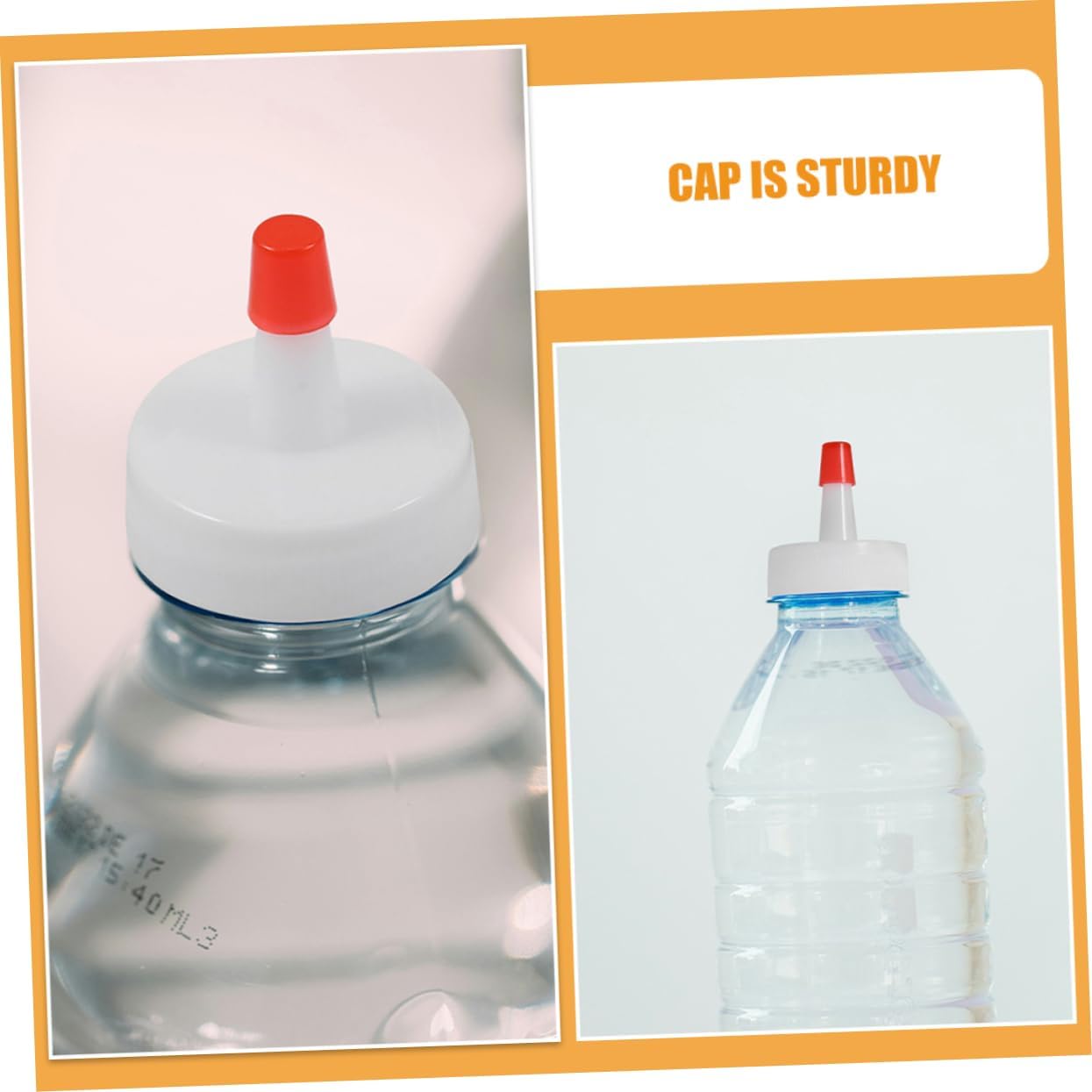 Plastic Replacement Bottle Caps for Soda and Squeeze Bottles Leak Resistant Seals