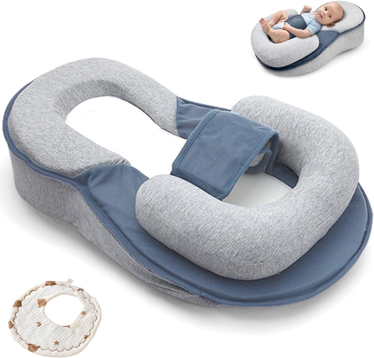 Restnest Baby Bed for Acid Reflux with Strap