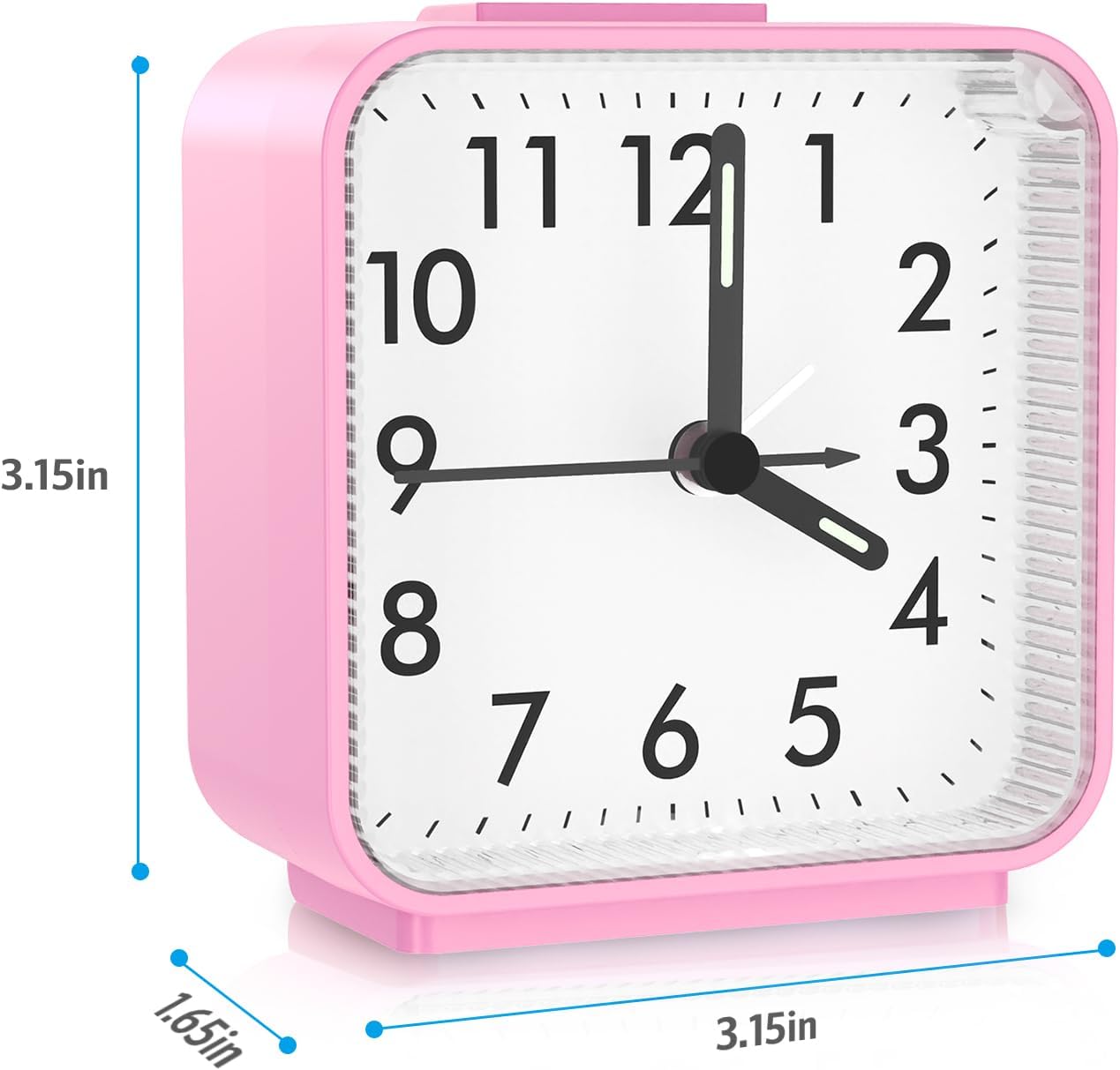 AMIR Analog Alarm Clock with Snooze and Light