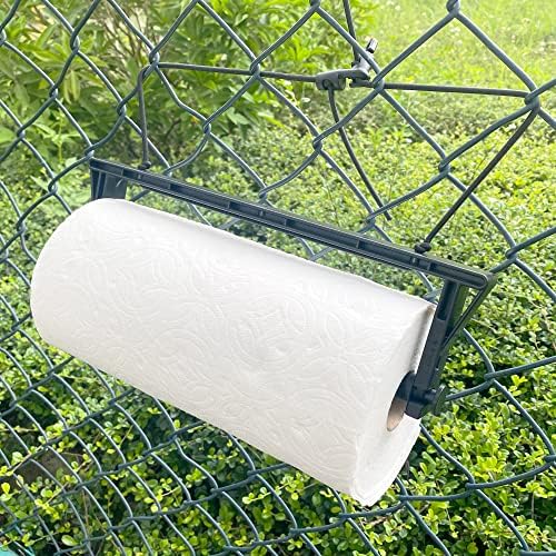 YYST Portable Paper Towel Holder with 2 Hooks