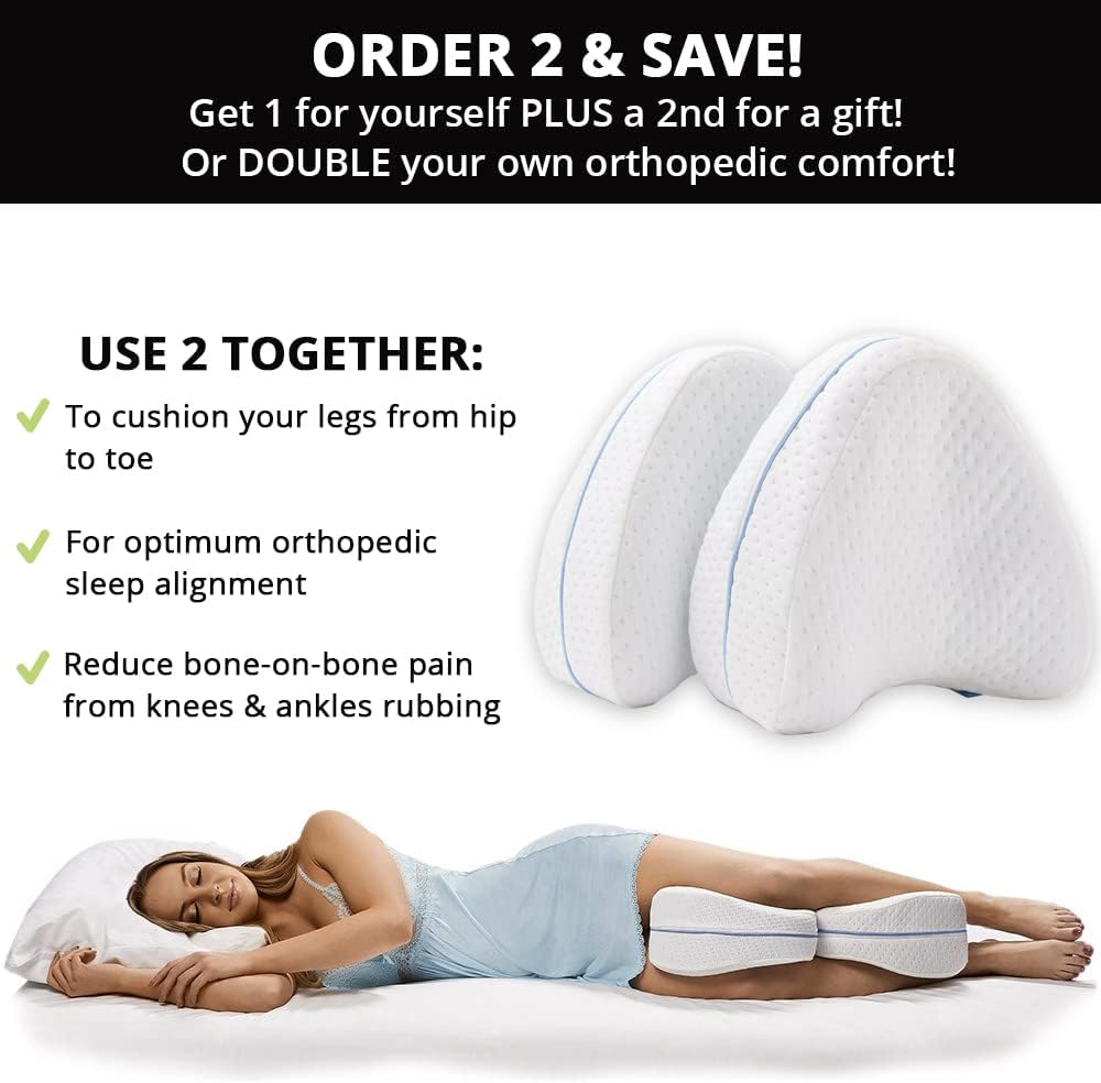 Contour Legacy Leg and Knee Support Pillow for Side Sleepers