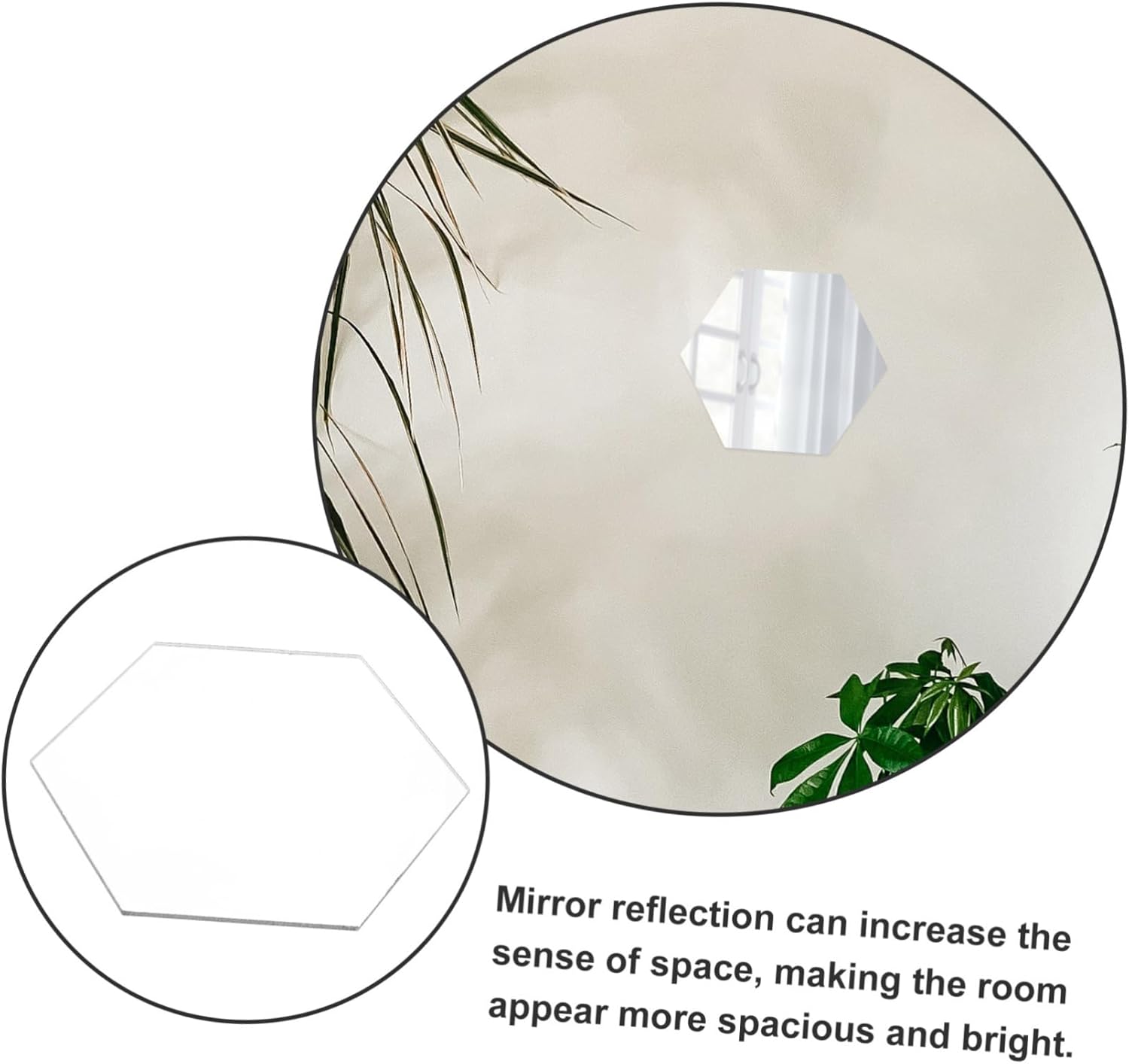 Artistic Hexagonal Wall Mirror for Modern Home Decor