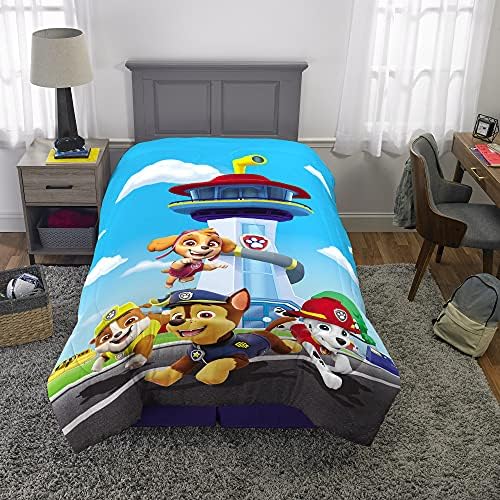 Franco Kids Bedding Reversible Microfiber Comforter with Paw Patrol Design