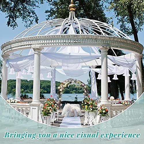 Leitee 12 Piece White Honeycomb Bells Decorations