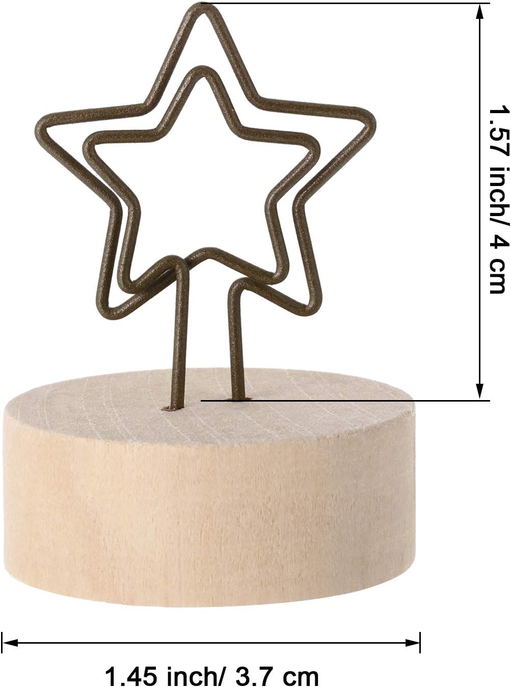Yaomiao 15 Pack Wooden Base Place Card Holders
