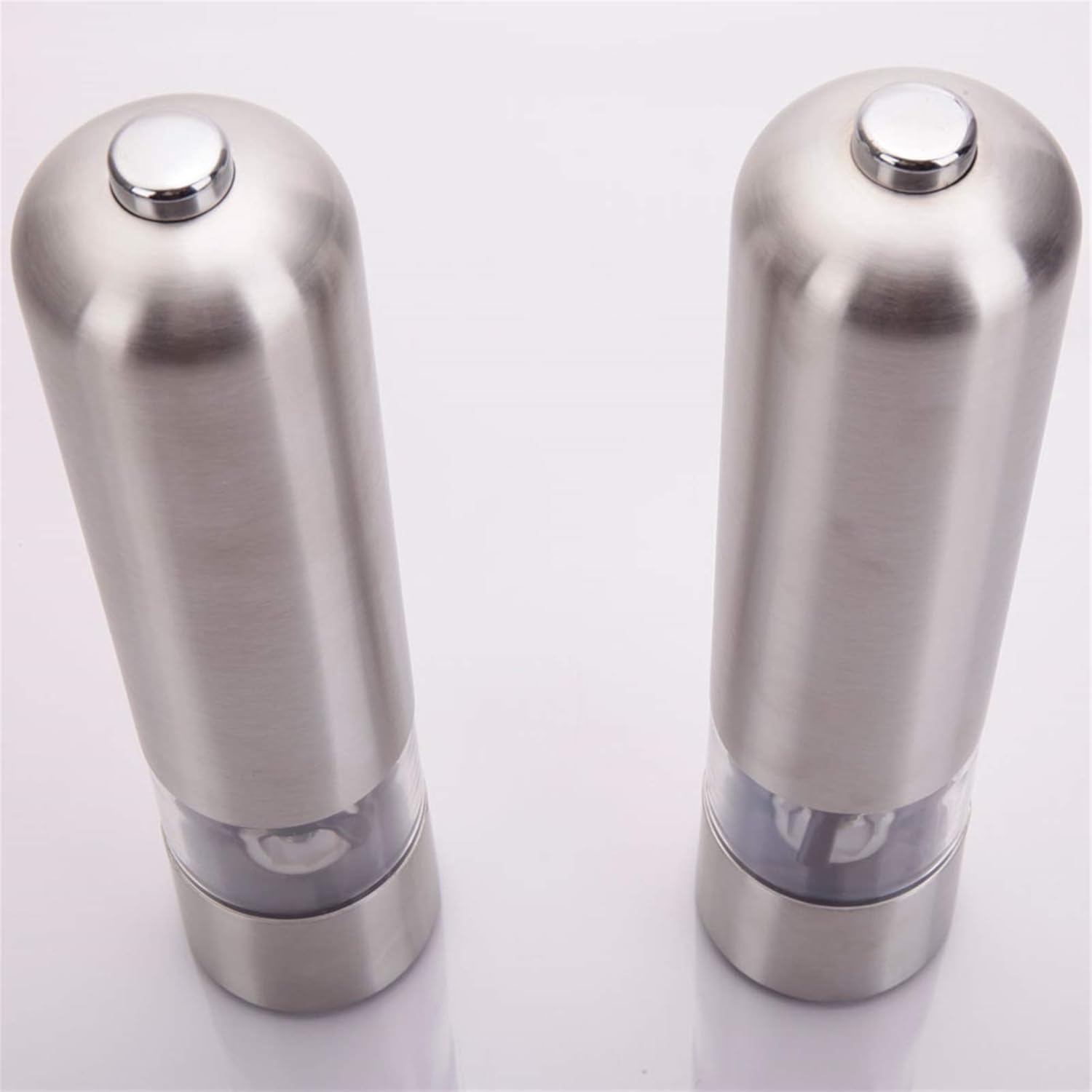 Electric Salt and Pepper Grinder Set with Battery Power