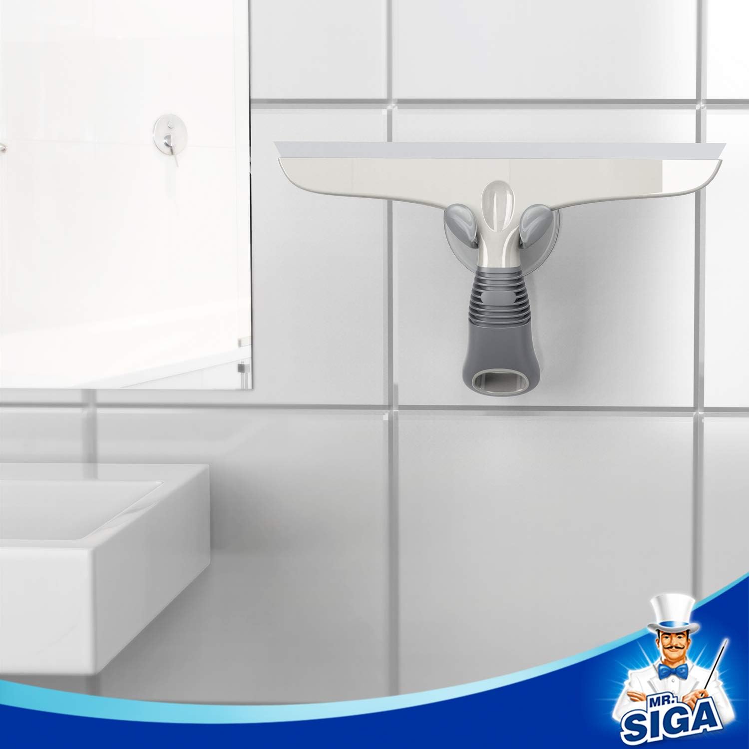 MRSIGA 10 Inch Multi-Purpose Squeegee with Suction Hook