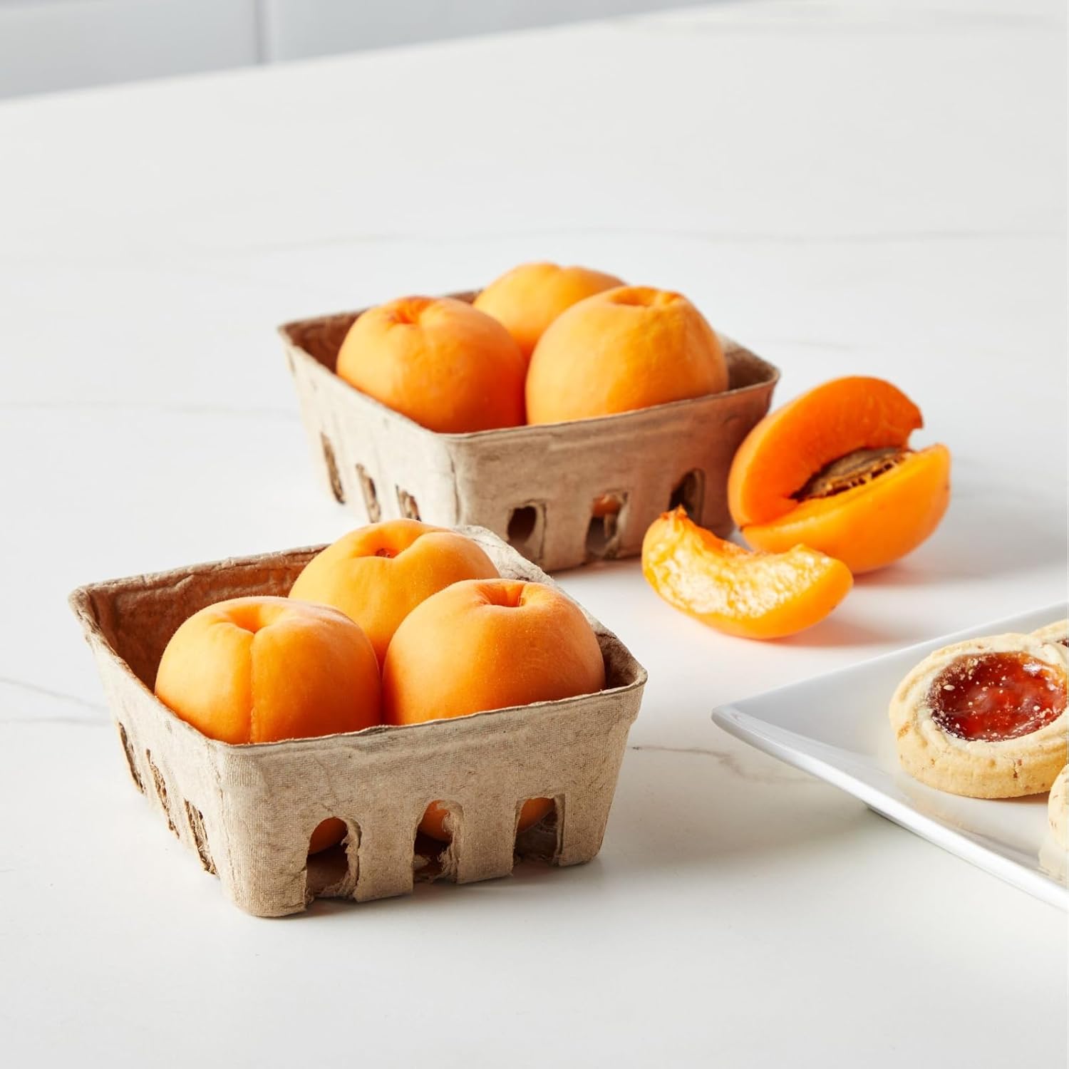 Juvale Pulp Fiber Berry Baskets 4x4x181 In Set of 60