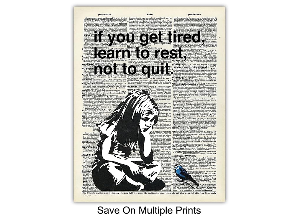 Banksy Inspired Wall Art Set - 6 Prints 8x10