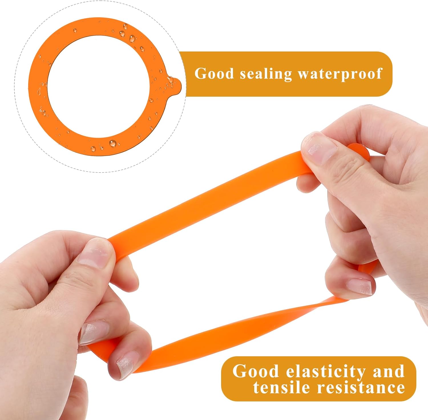 Molain 6Pcs Rubber Seals Rings for Glass Jars