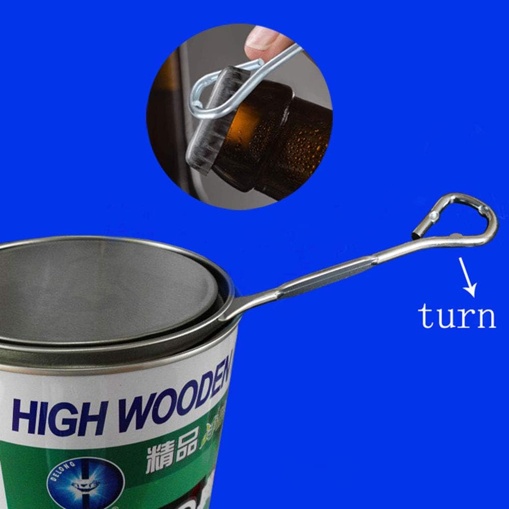 RLECS 2pcs Stainless Steel Can Opener with Bottle and Paint Bucket Opener