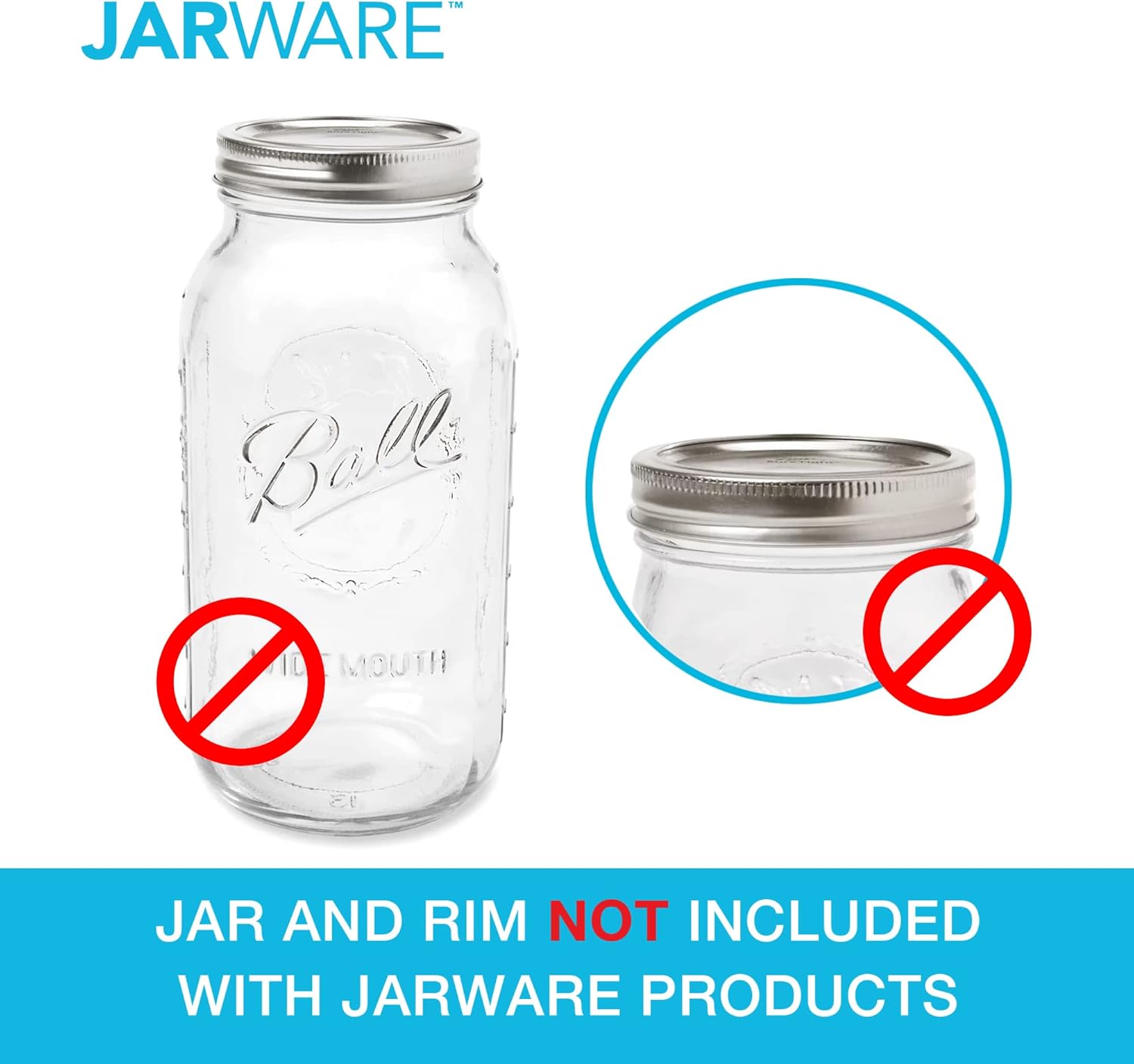 Jarware Stainless Steel Spice Shaker for Regular Mouth Mason Jars