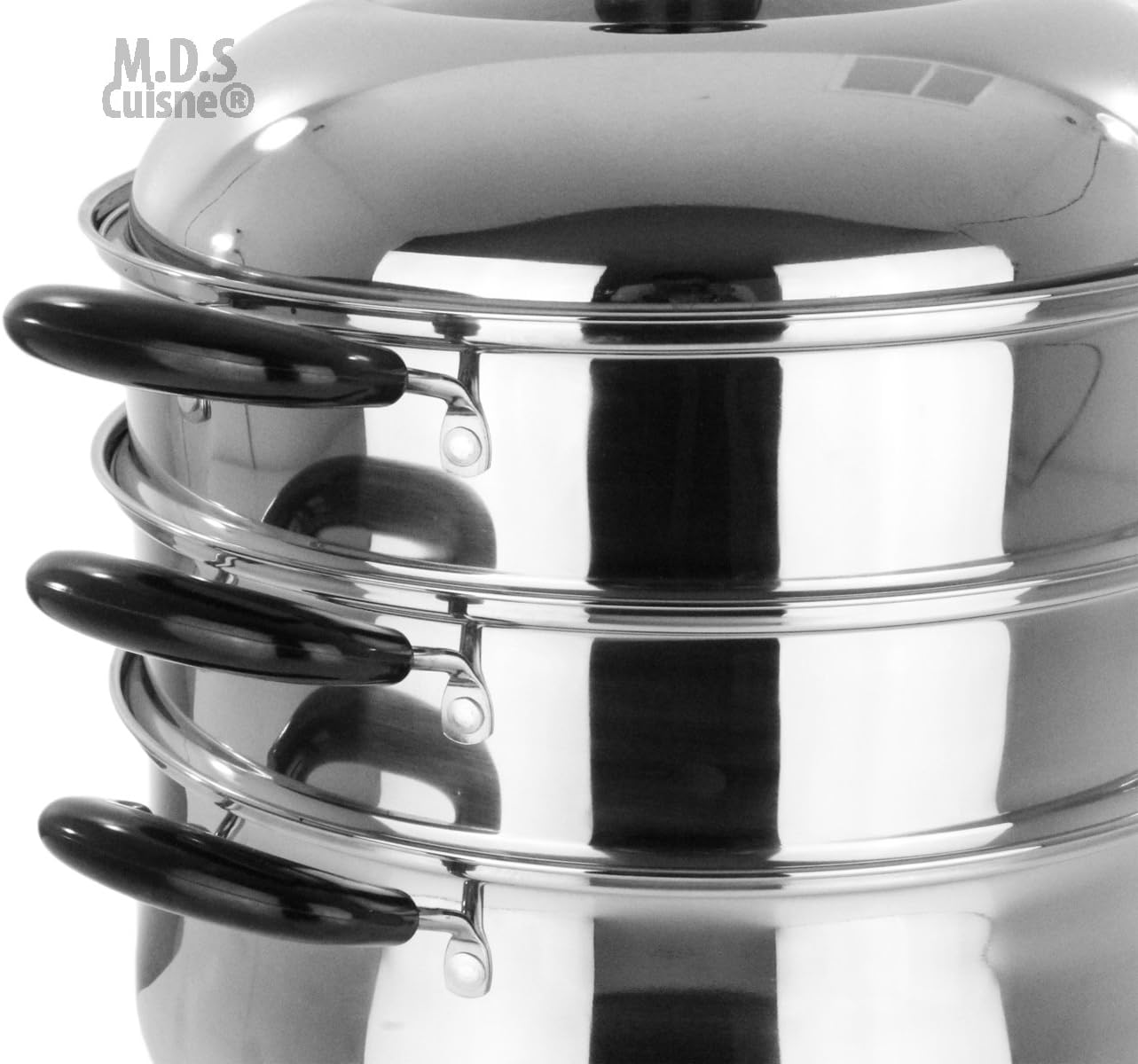 3 Tier Stainless Steel Steamer Pot 125 Inch